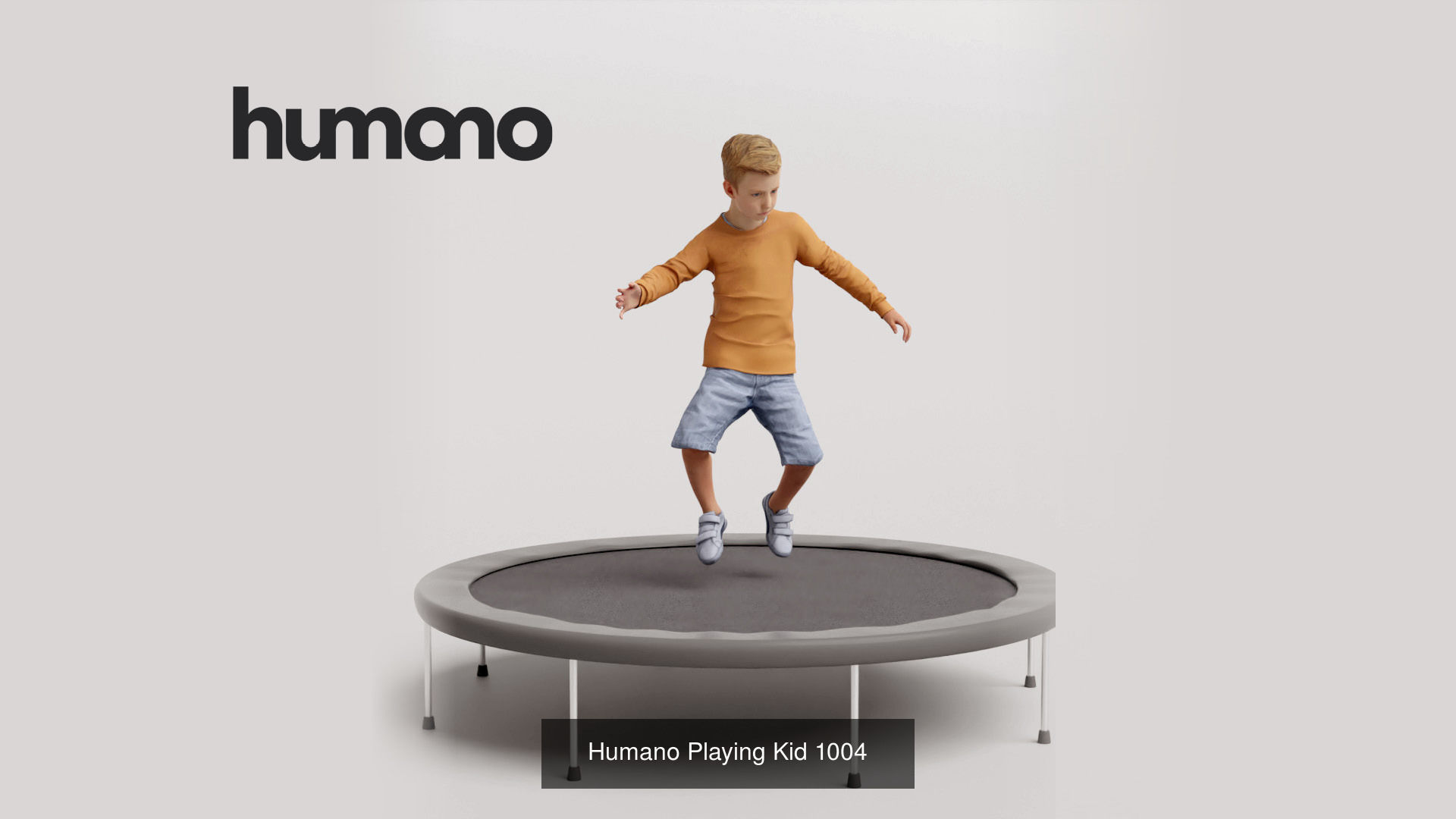 Humano 5-Pack - PLAYING KIDS - PLAYGROUND- 5x 3D models B 3D Model Collection_5