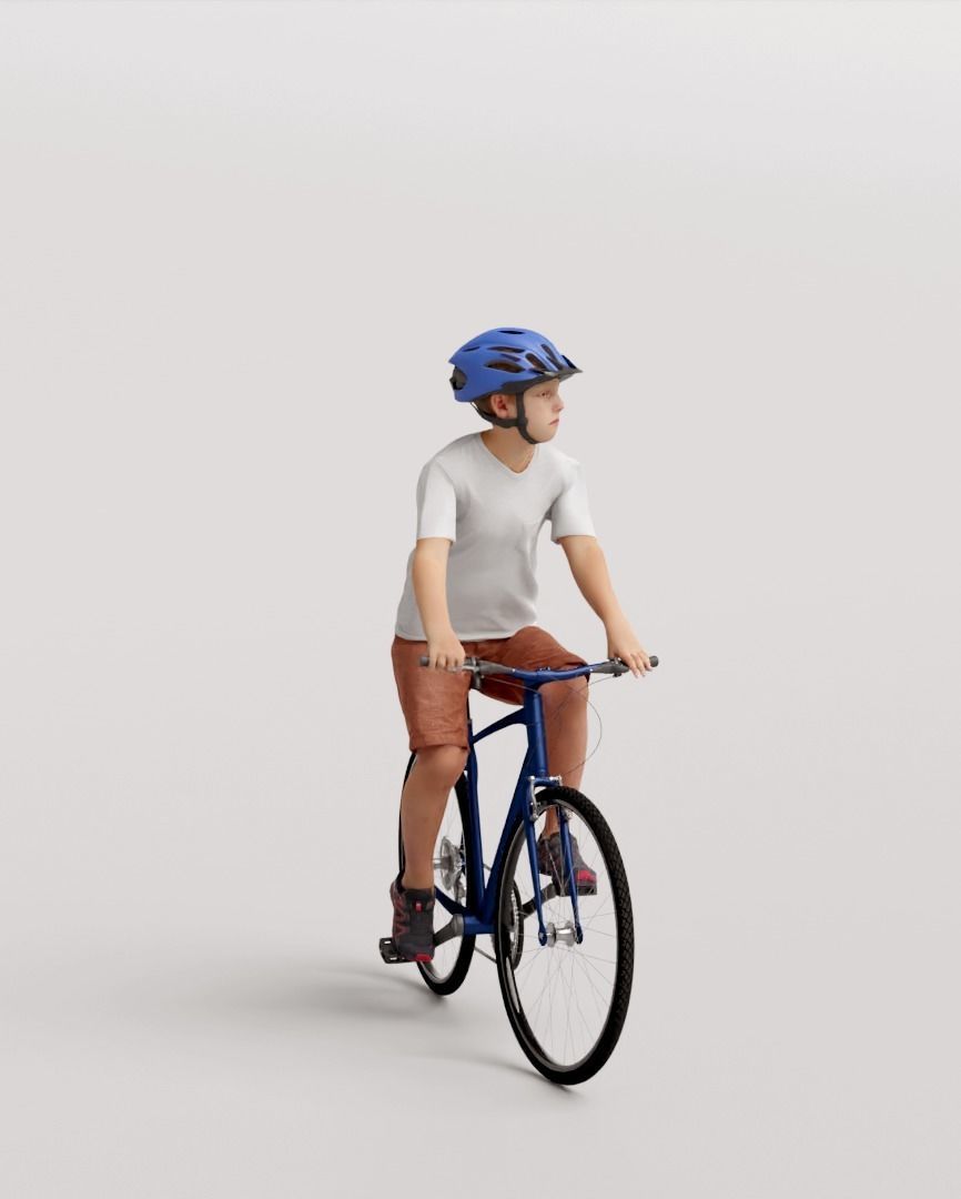 Humano 5-Pack - PLAYING KIDS - PLAYGROUND- 5x 3D models B 3D Model Collection_15