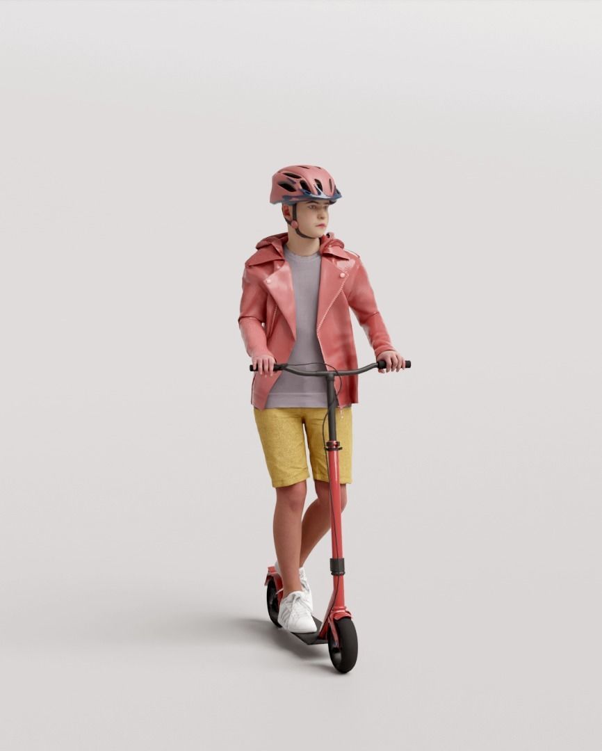 Humano 5-Pack - PLAYING KIDS - PLAYGROUND- 5x 3D models B 3D Model Collection_22