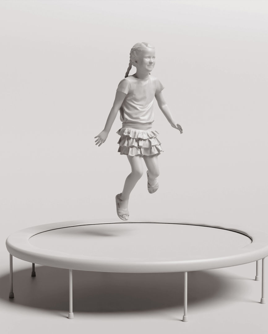 Humano 5-Pack - PLAYING KIDS - PLAYGROUND- 5x 3D models B 3D Model Collection_31