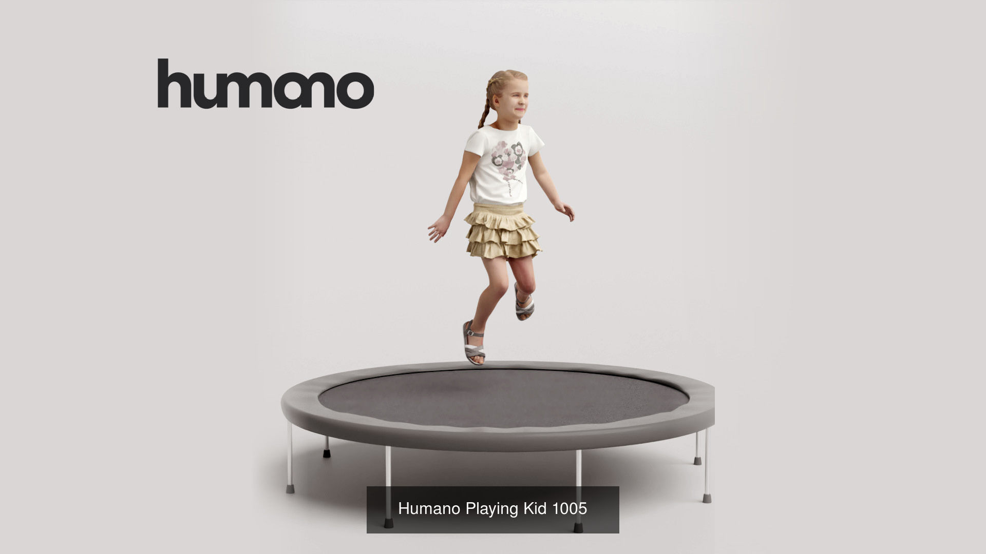 Humano 5-Pack - PLAYING KIDS - PLAYGROUND- 5x 3D models B 3D Model Collection_4