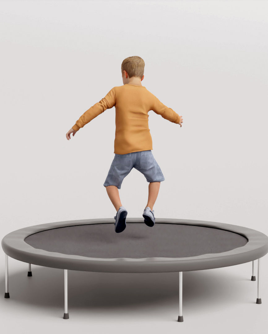 Humano 5-Pack - PLAYING KIDS - PLAYGROUND- 5x 3D models B 3D Model Collection_37