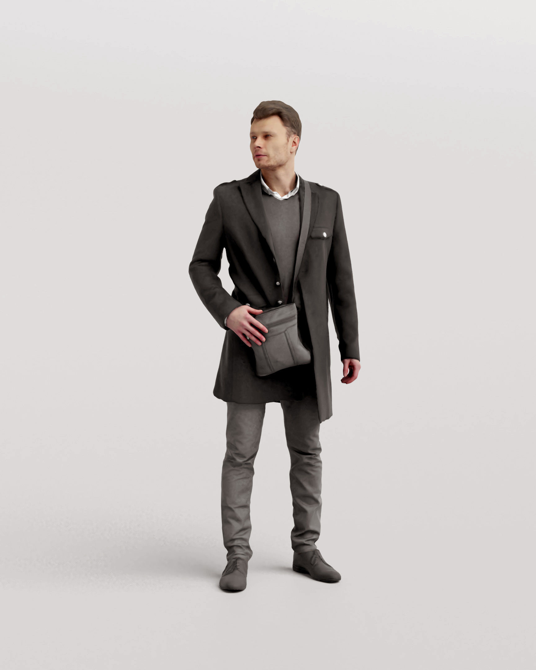 Humano Winter Autumn Man 1111 3D model_2