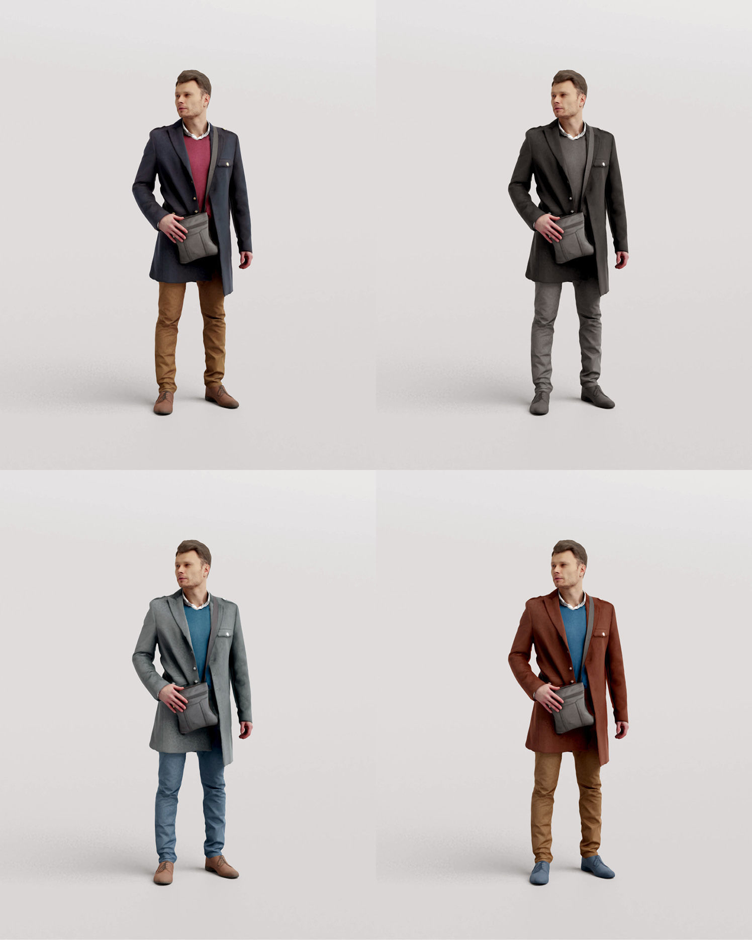 Humano Winter Autumn Man 1111 3D model_7