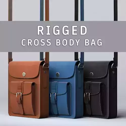 Cross Body Bag 3D model 3D model