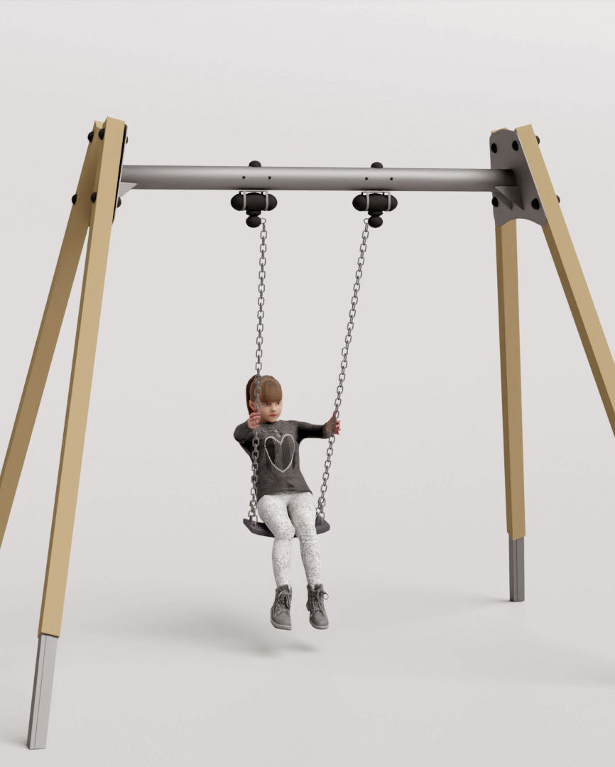 Humano 5-Pack - PLAYING KIDS - PLAYGROUND- 5x 3D models C 3D Model Collection_20