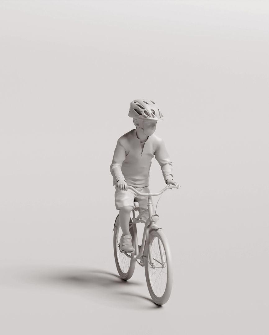 Humano 5-Pack - PLAYING KIDS - PLAYGROUND- 5x 3D models C 3D Model Collection_18