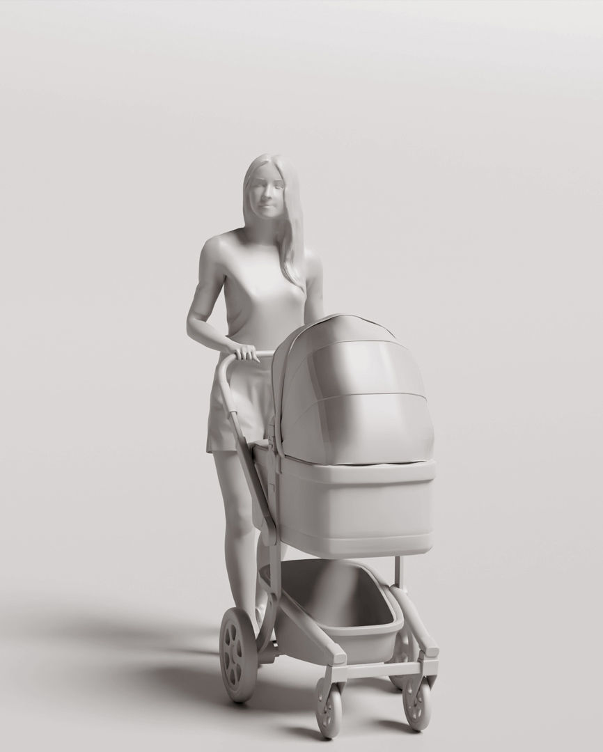 Humano 5-Pack - PLAYING KIDS - PLAYGROUND- 5x 3D models C 3D Model Collection_11