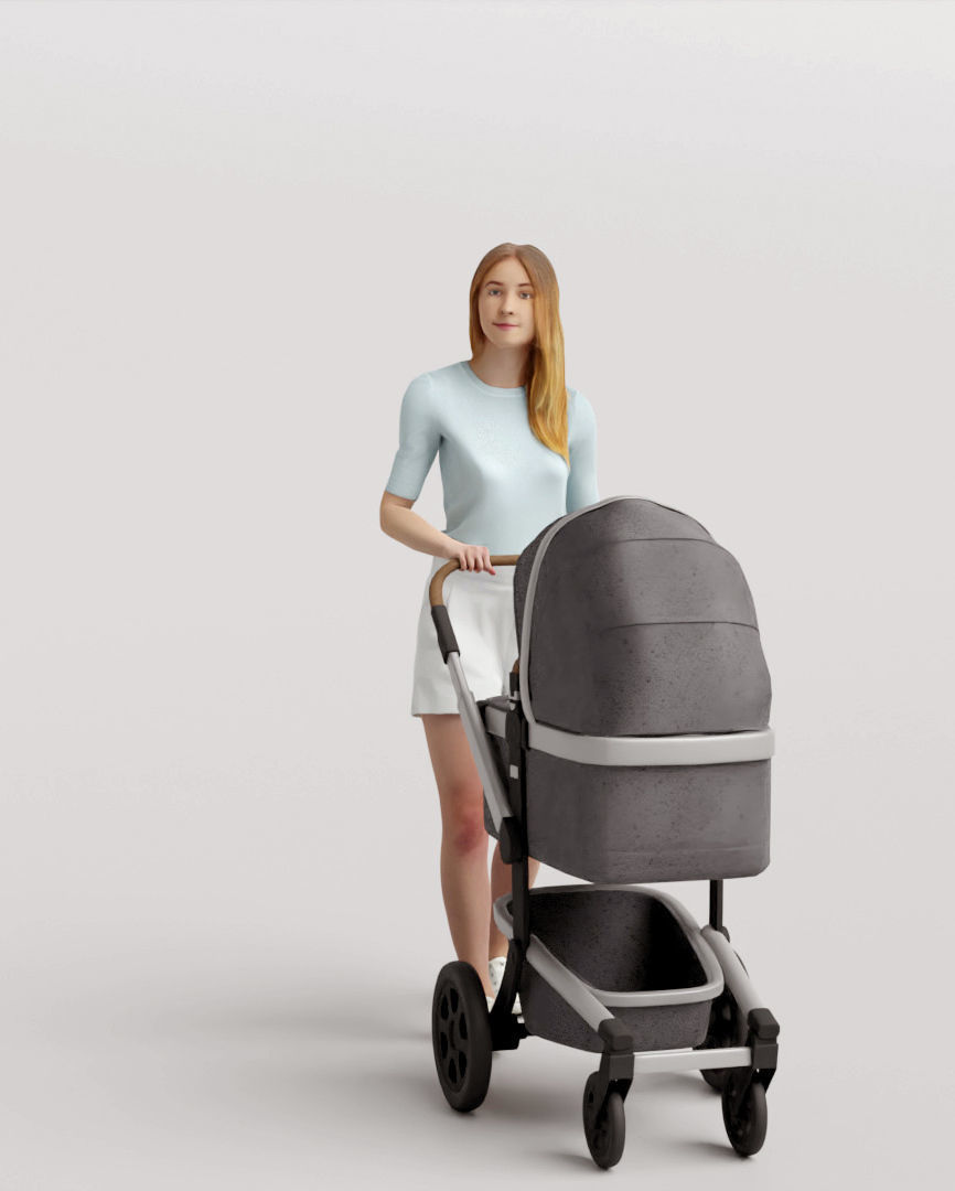 Humano 5-Pack - PLAYING KIDS - PLAYGROUND- 5x 3D models C 3D Model Collection_6