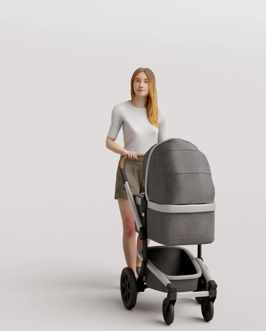 Humano 5-Pack - PLAYING KIDS - PLAYGROUND- 5x 3D models C 3D Model Collection_7