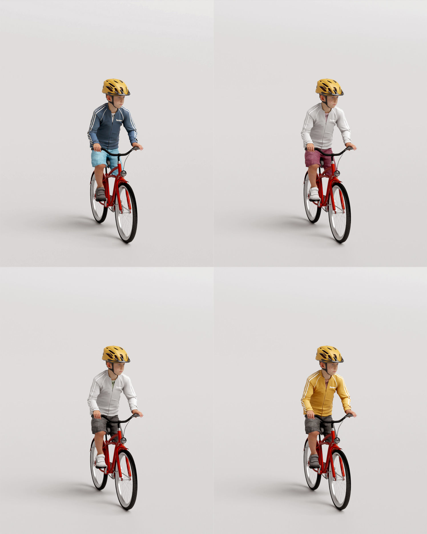 Humano 5-Pack - PLAYING KIDS - PLAYGROUND- 5x 3D models C 3D Model Collection_19