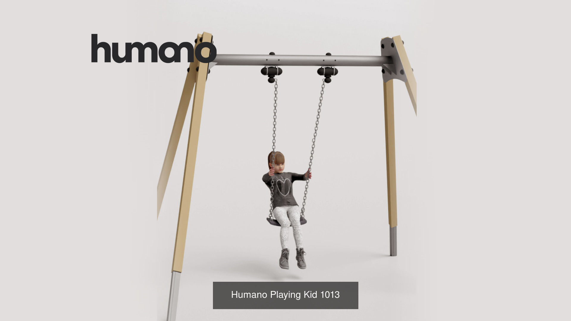 Humano 5-Pack - PLAYING KIDS - PLAYGROUND- 5x 3D models C 3D Model Collection_3