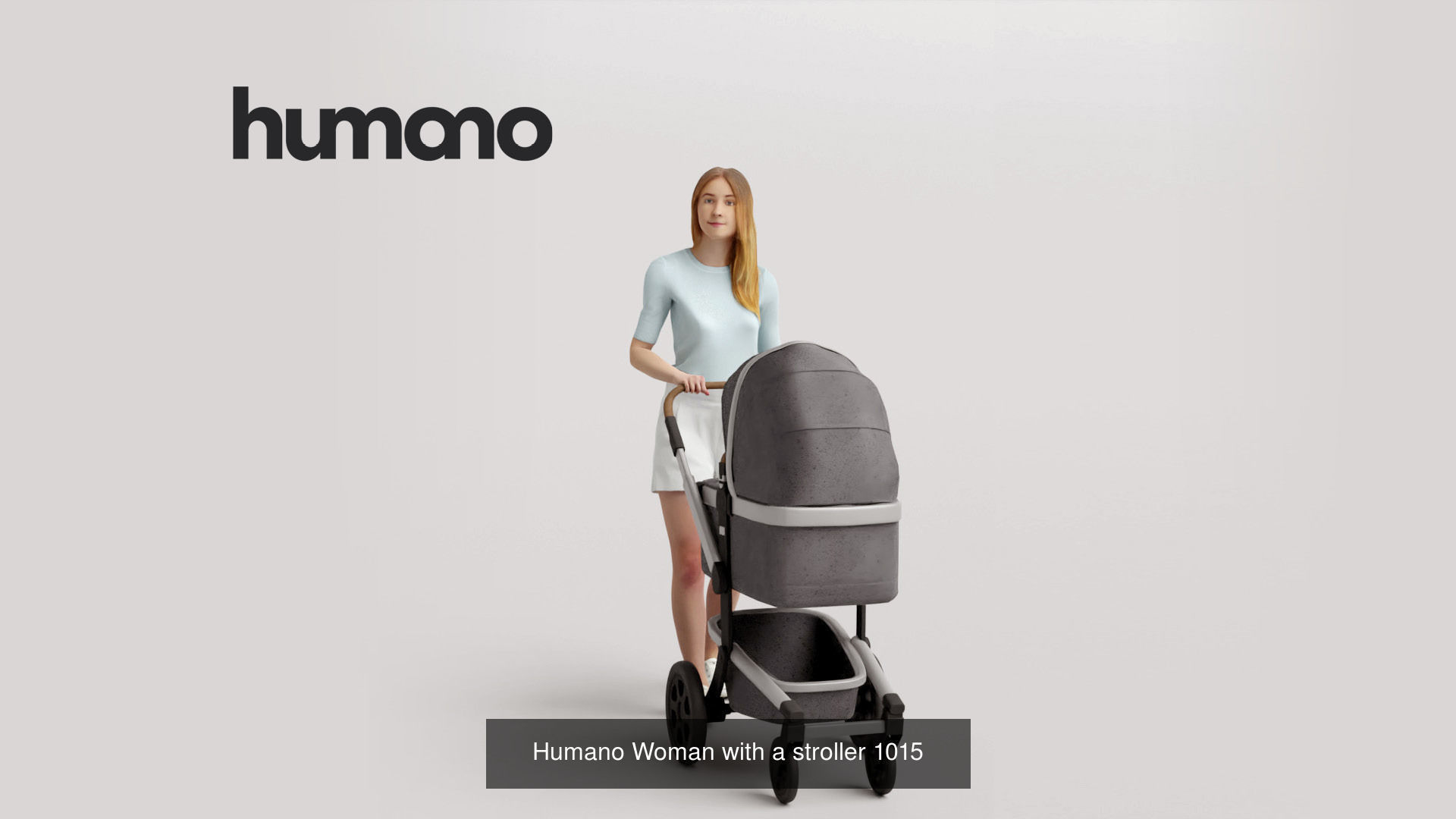 Humano 5-Pack - PLAYING KIDS - PLAYGROUND- 5x 3D models C 3D Model Collection_2