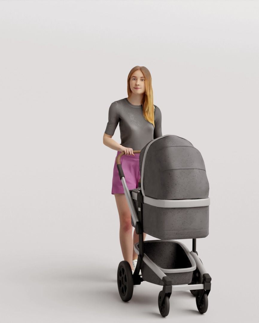 Humano 5-Pack - PLAYING KIDS - PLAYGROUND- 5x 3D models C 3D Model Collection_9