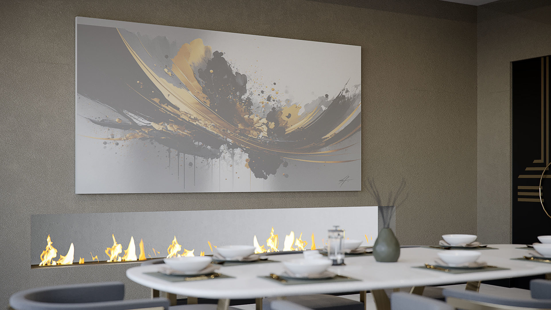 Corona - C4D Scene files - Modern Kitchen Interior 3D model_3