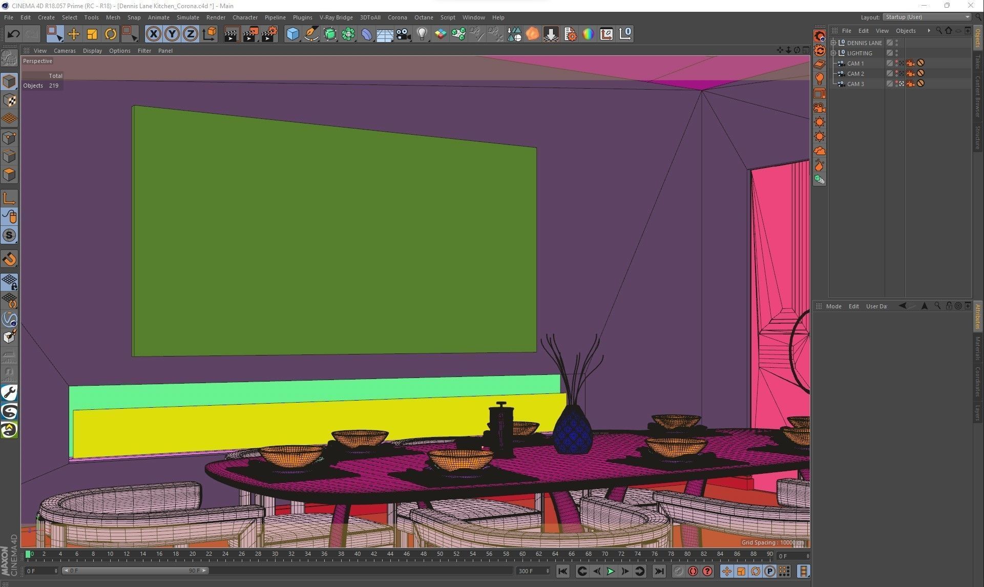 Corona - C4D Scene files - Modern Kitchen Interior 3D model_9
