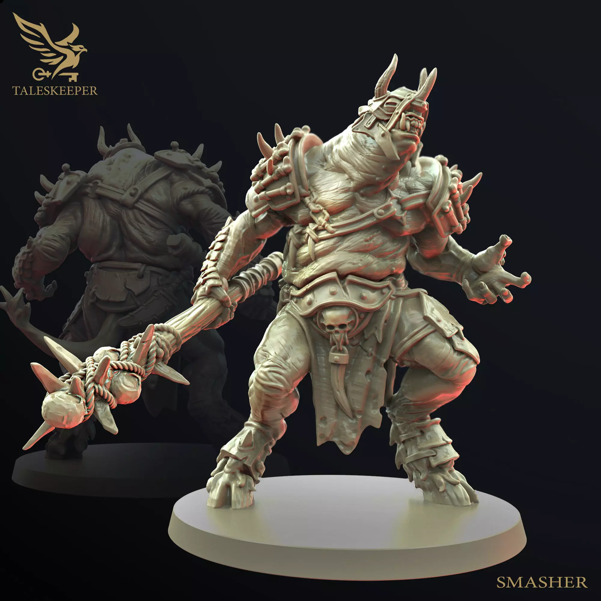 Beastman Smasher 3D print model_0