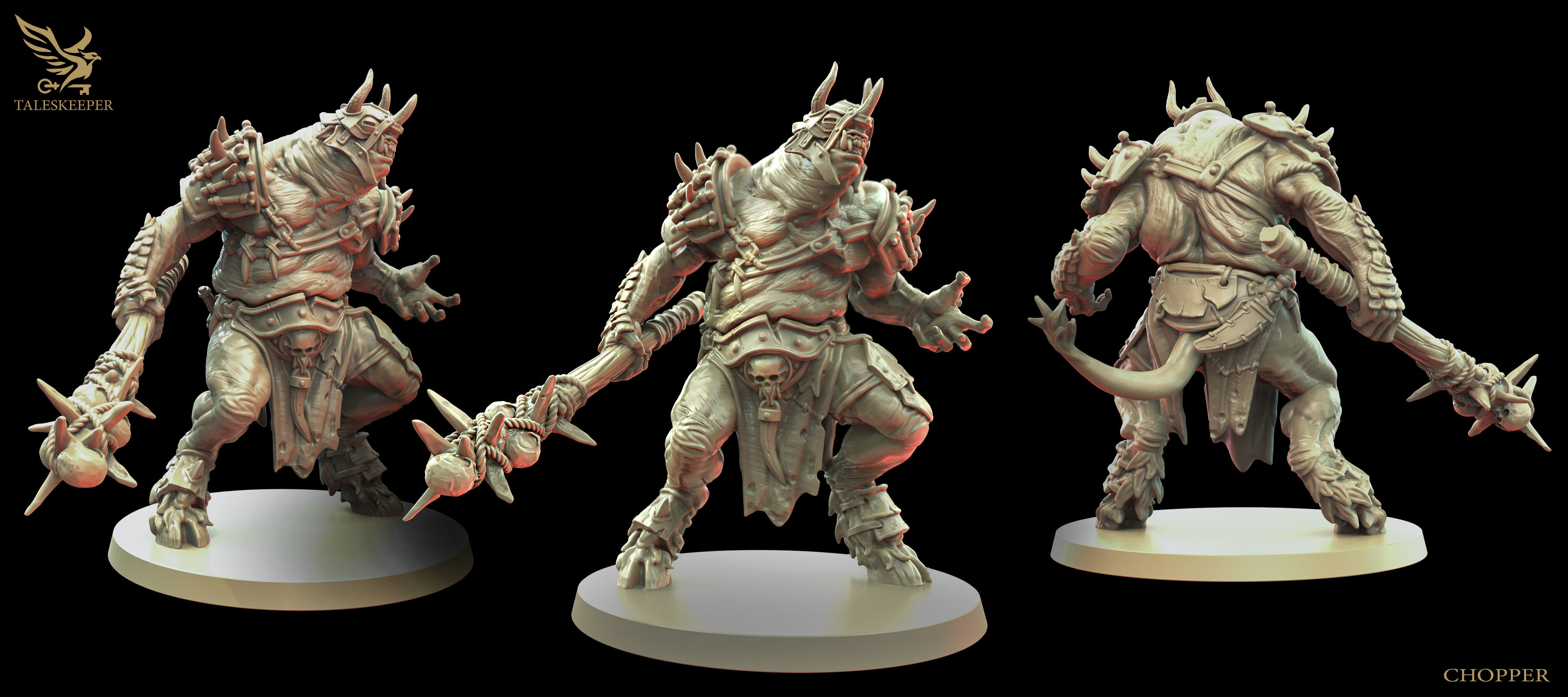 Beastman Smasher 3D print model_1