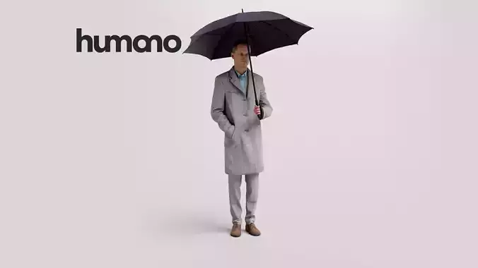 Humano Winter Autumn People 1118 3D model