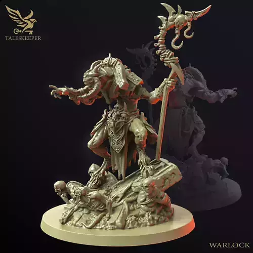 Beastman Warlock 3D print model