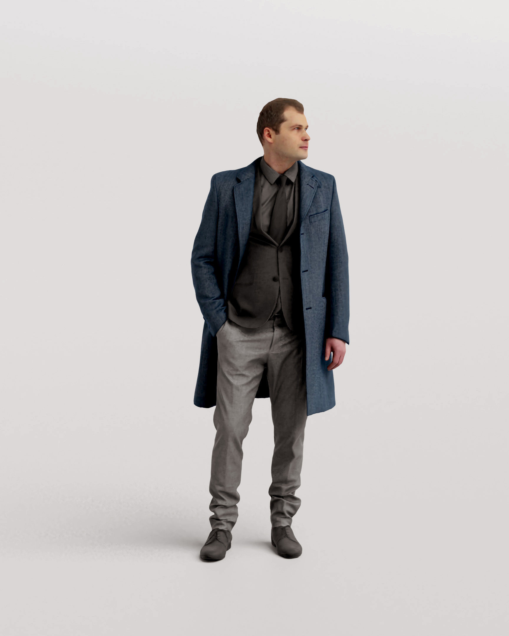 Humano Winter Autumn People 1116 3D model_2