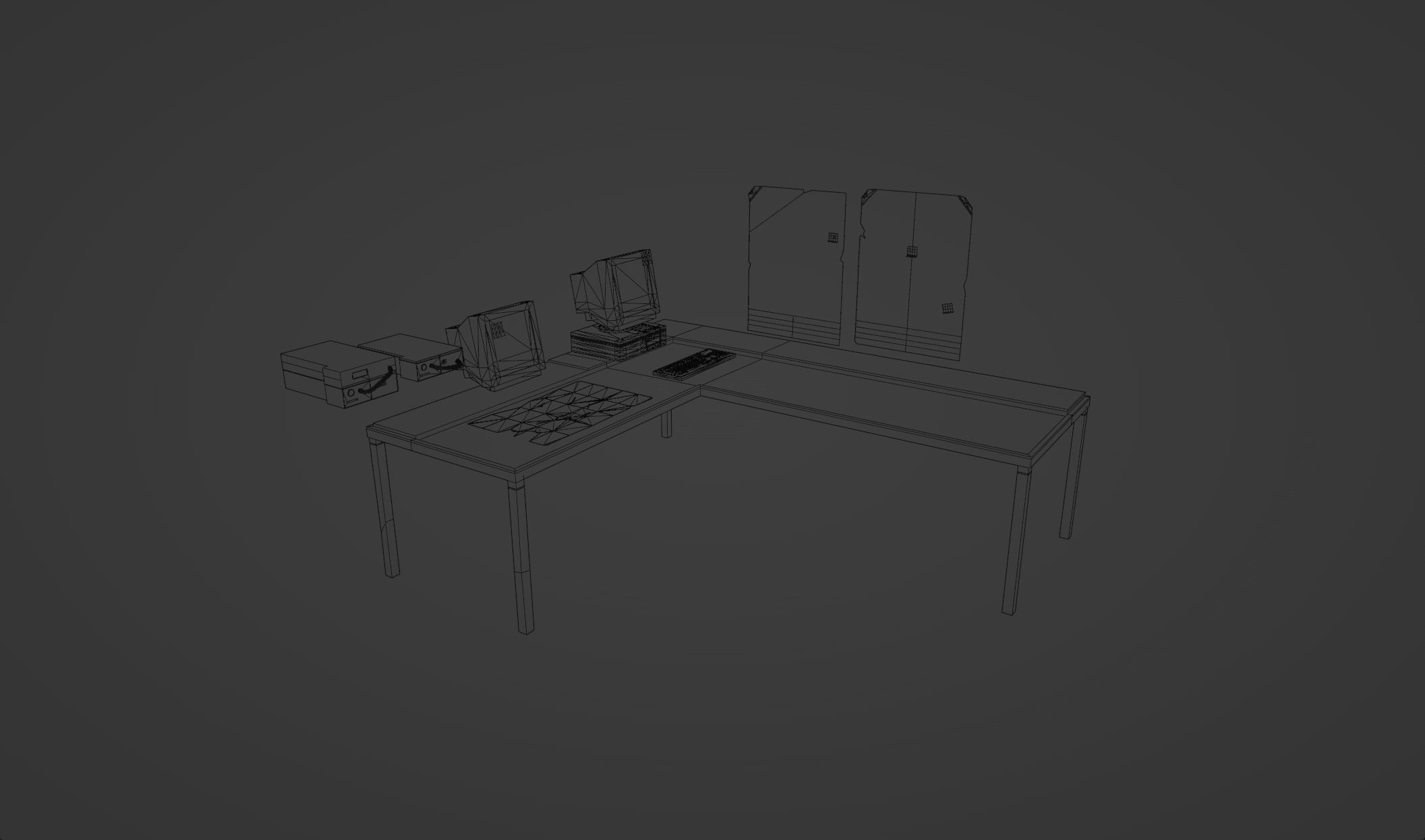 Scene with Soviet objects Free 3D model_9