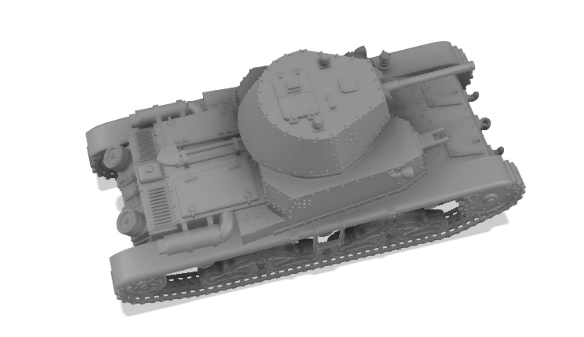 Fiat-Ansaldo M13-40 - 1-100 Scale 3D print model_16