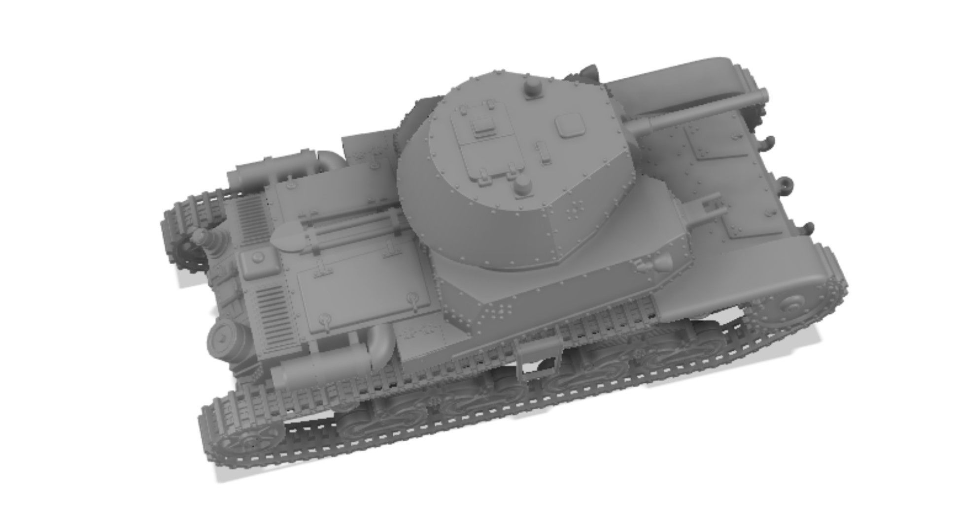 Fiat-Ansaldo M13-40 - 1-100 Scale 3D print model_14