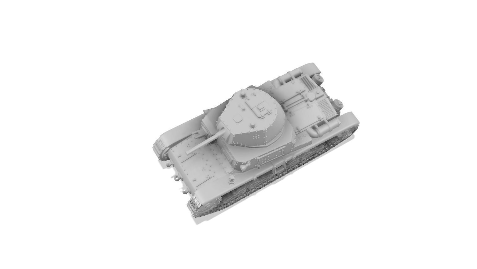 Fiat-Ansaldo M13-40 - 1-100 Scale 3D print model_12