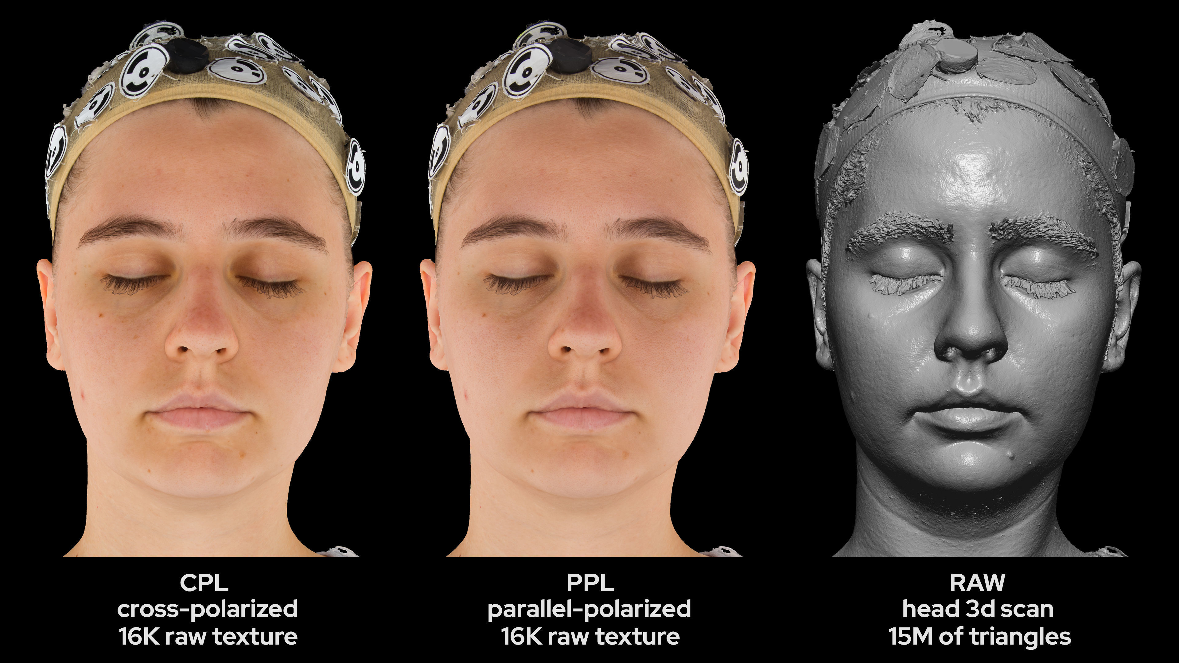 European Female 20s head scan 007 3D model_5