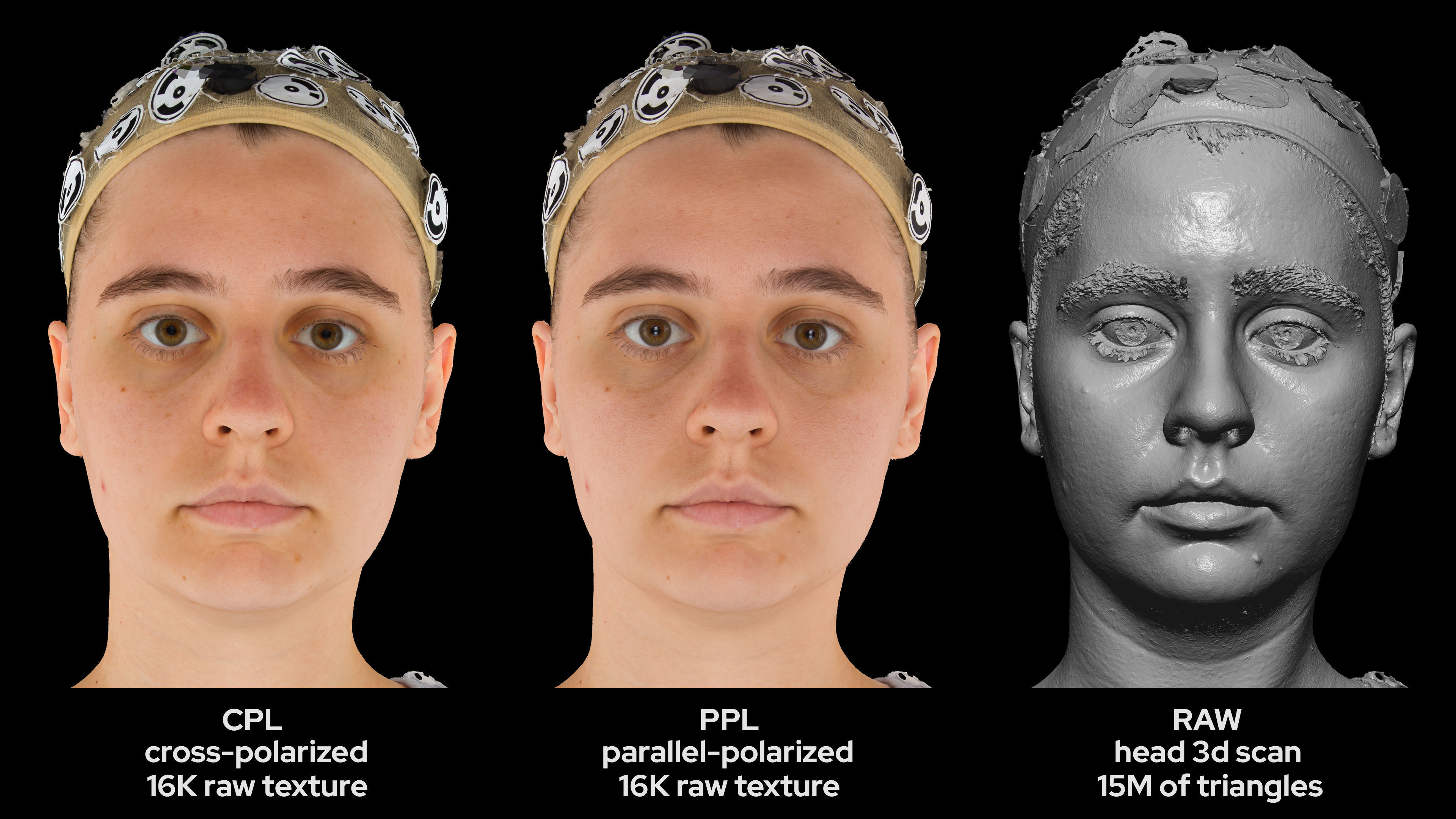 European Female 20s head scan 007 3D model_4