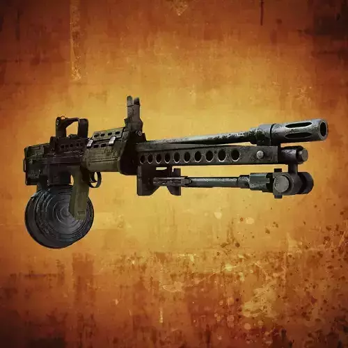 SA80 Machine gun Low-poly 3D model