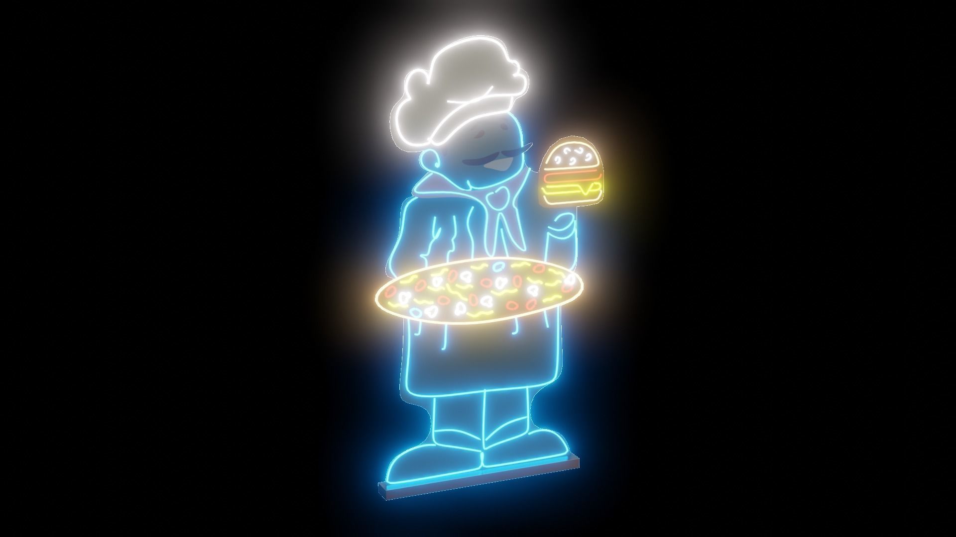 Neon Assets Pack 24 Base Mesh Models Low-poly 3D model_24