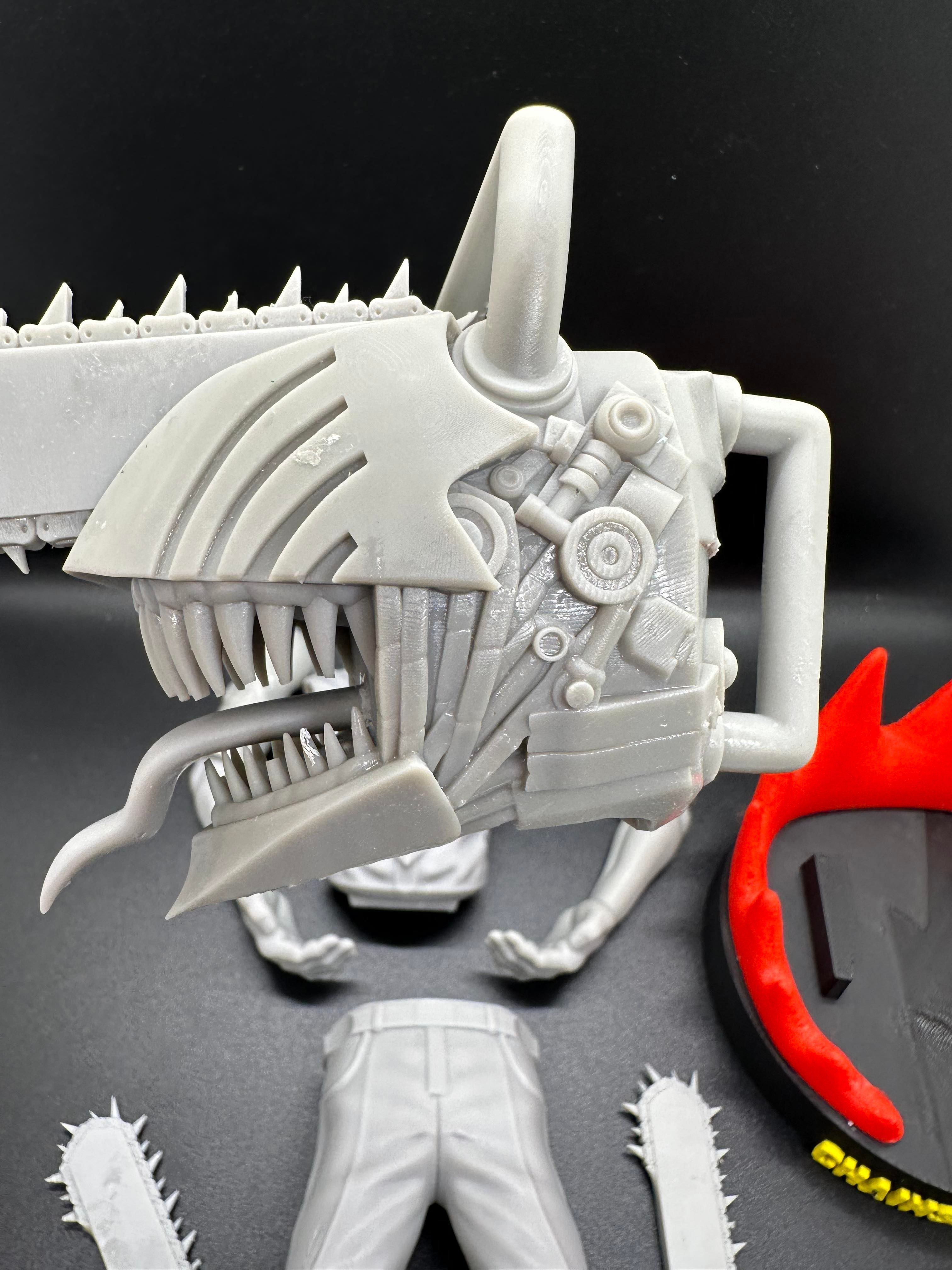 Chainsawman joystick holder 270mm  3D print model_6