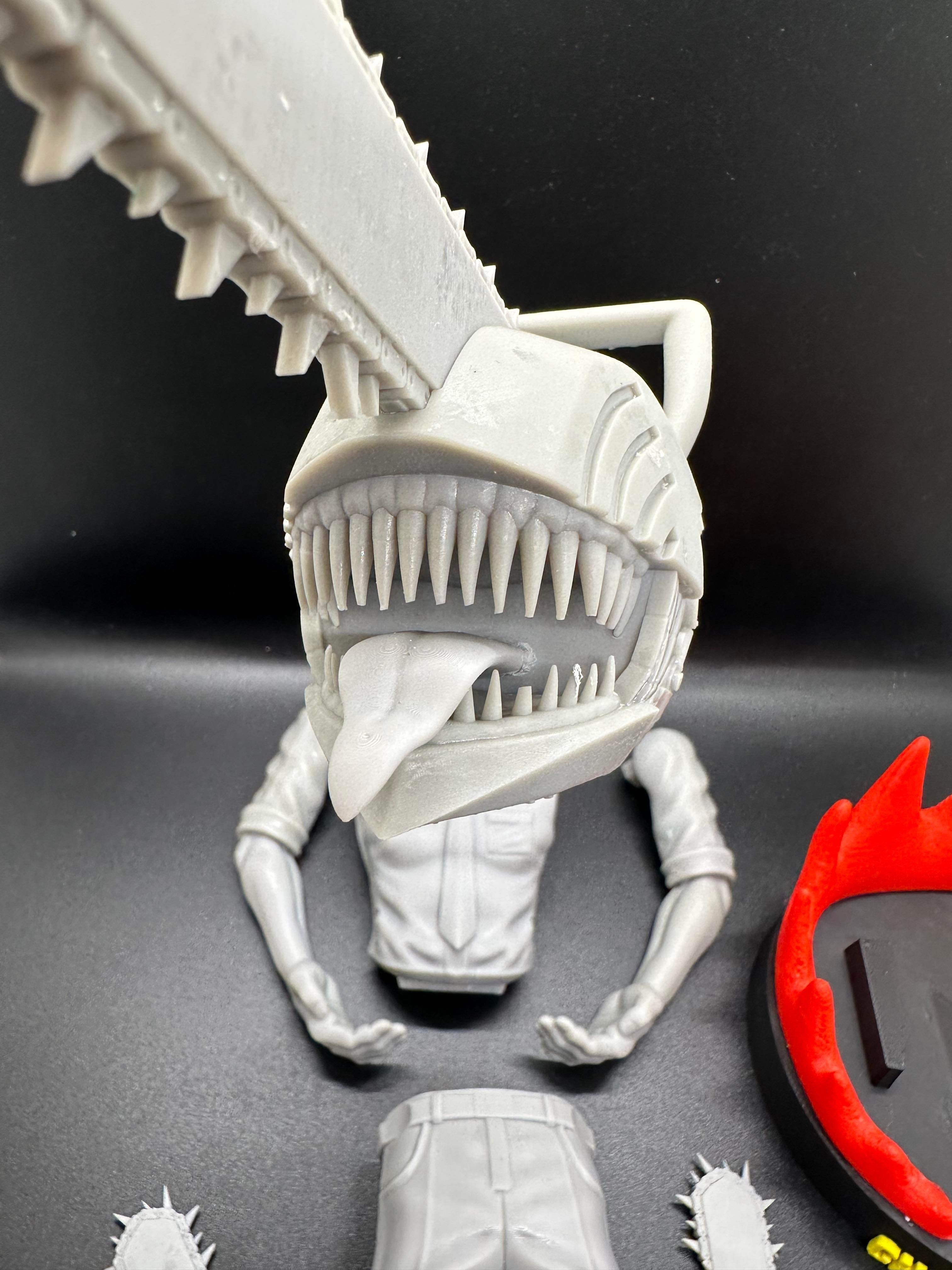 Chainsawman joystick holder 270mm  3D print model_4