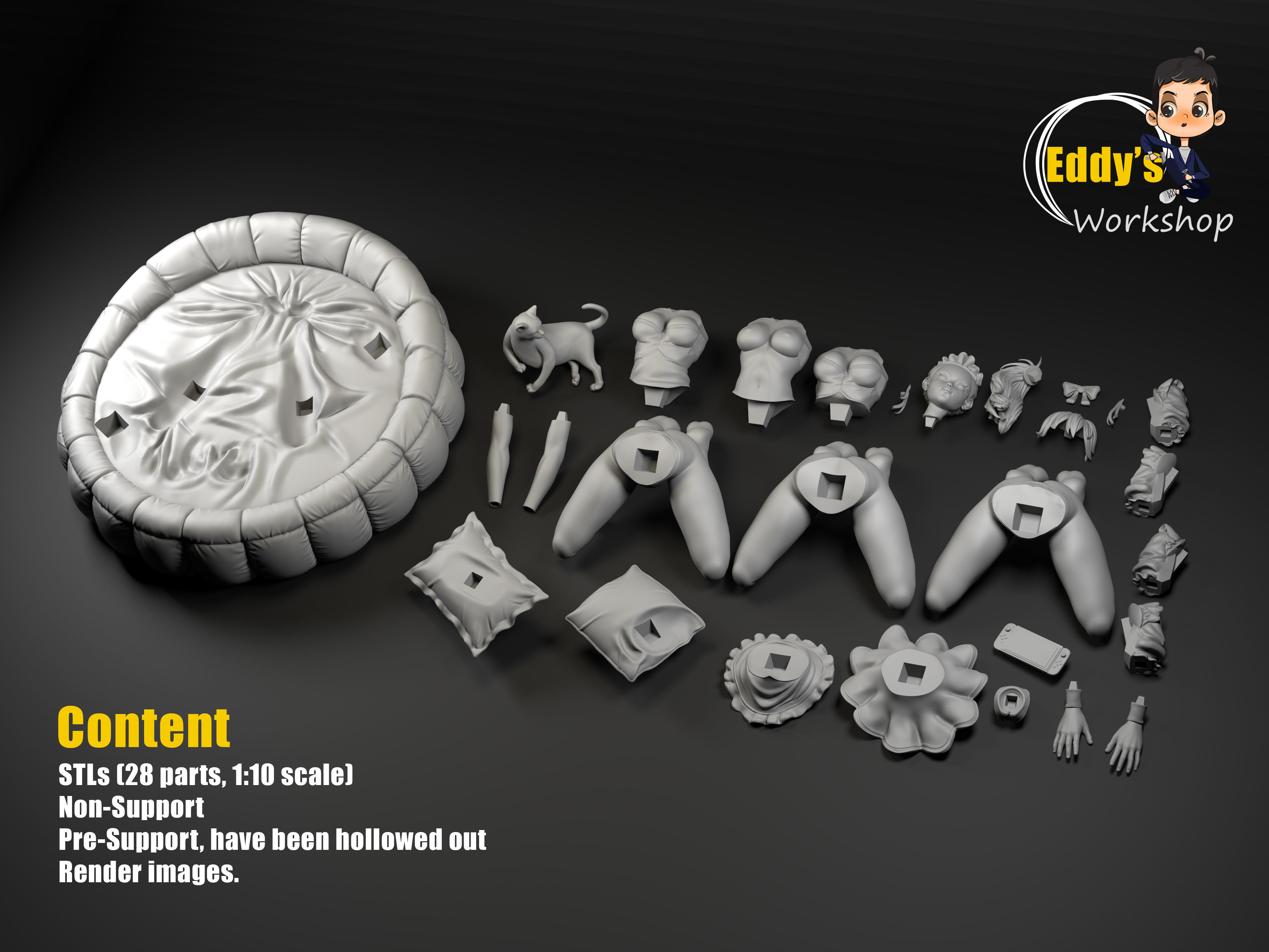 Marcie and Milo - 3D STL Ready To Print 3D print model_6