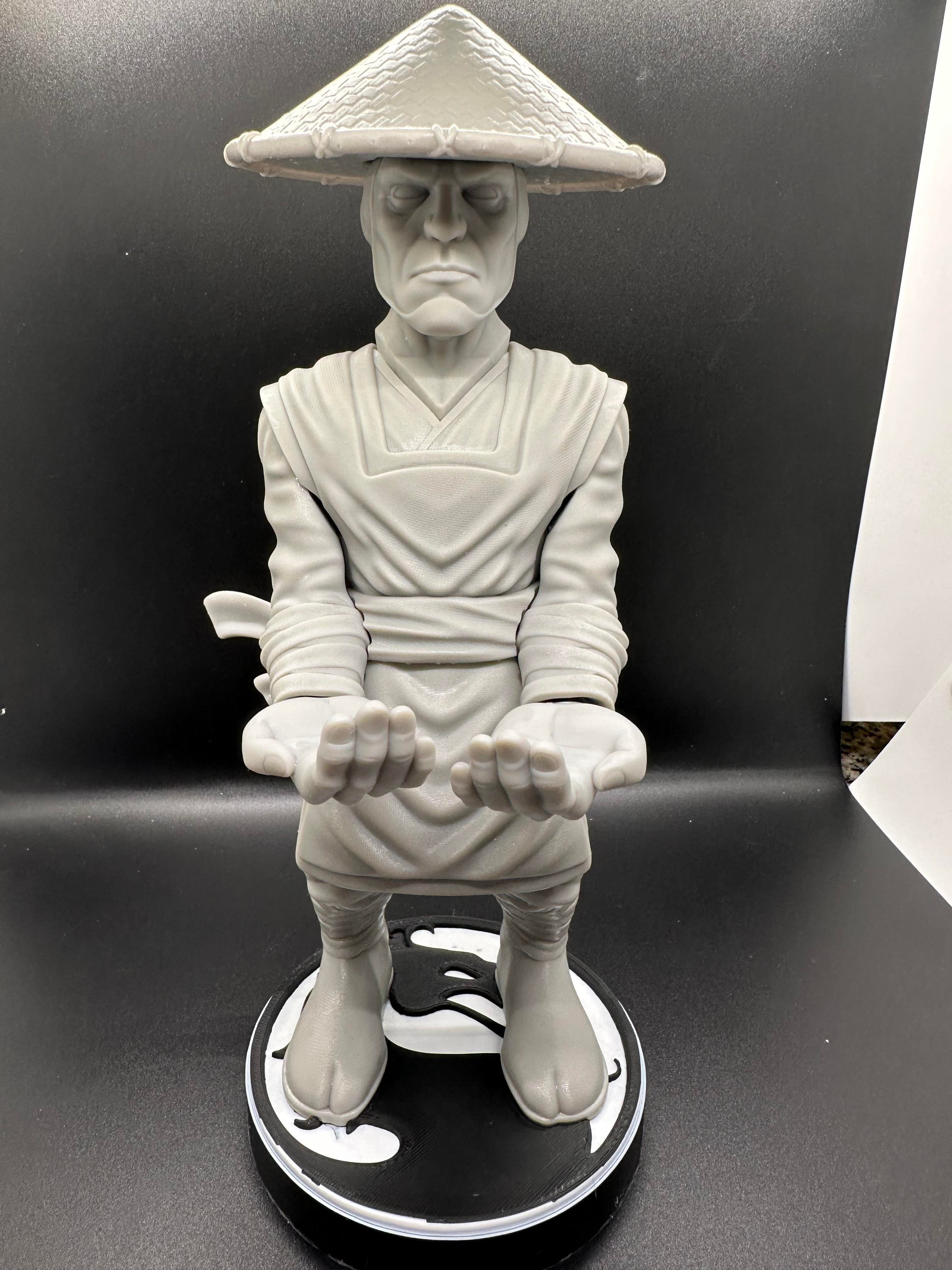 Raiden Mortal Kombat joystick holder 270mm 3D print model_3