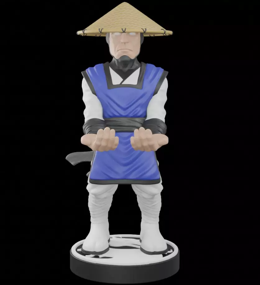 Raiden Mortal Kombat joystick holder 270mm 3D print model_0