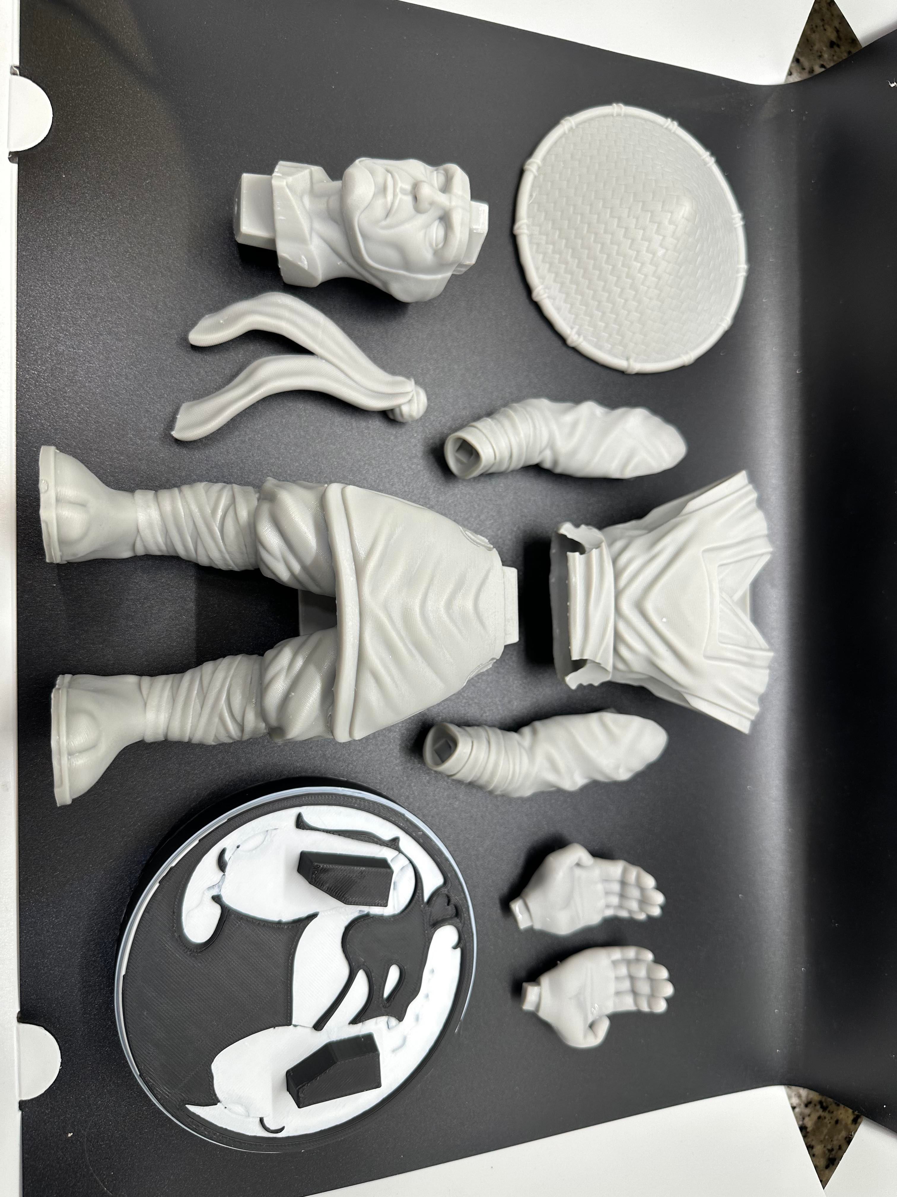 Raiden Mortal Kombat joystick holder 270mm 3D print model_8