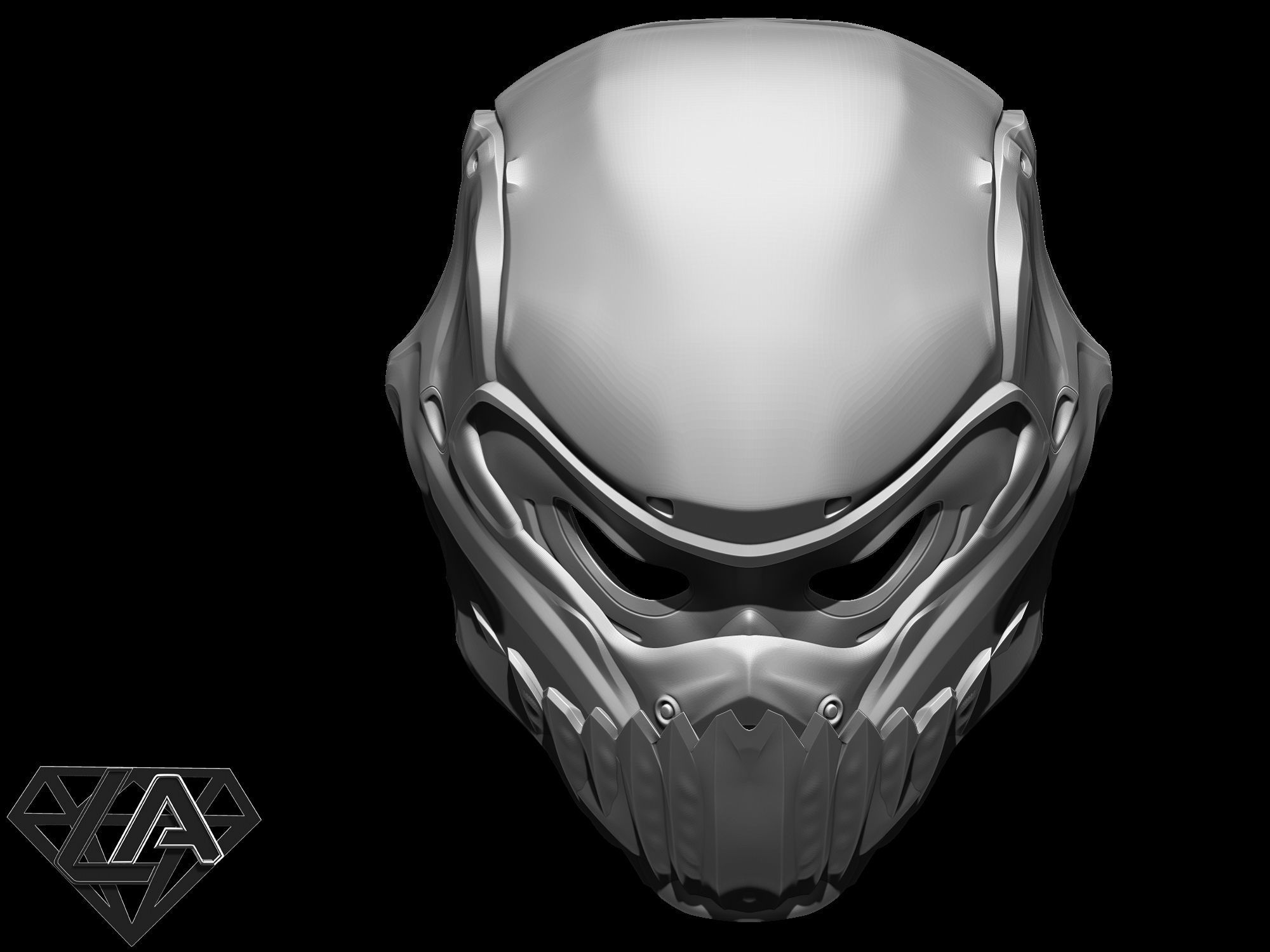 Pilot Yoda custom helmet 3D print model_1