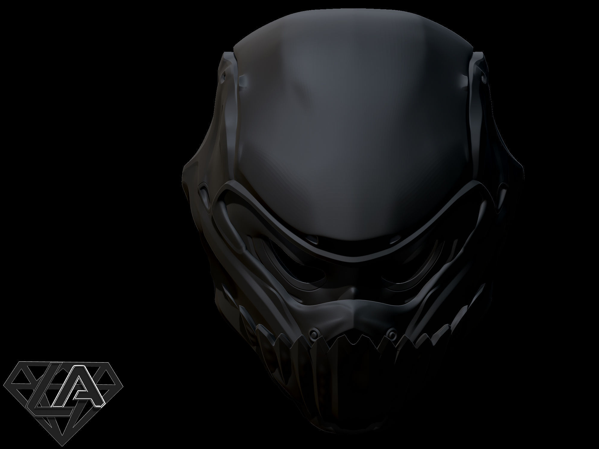 Pilot Yoda custom helmet 3D print model_2