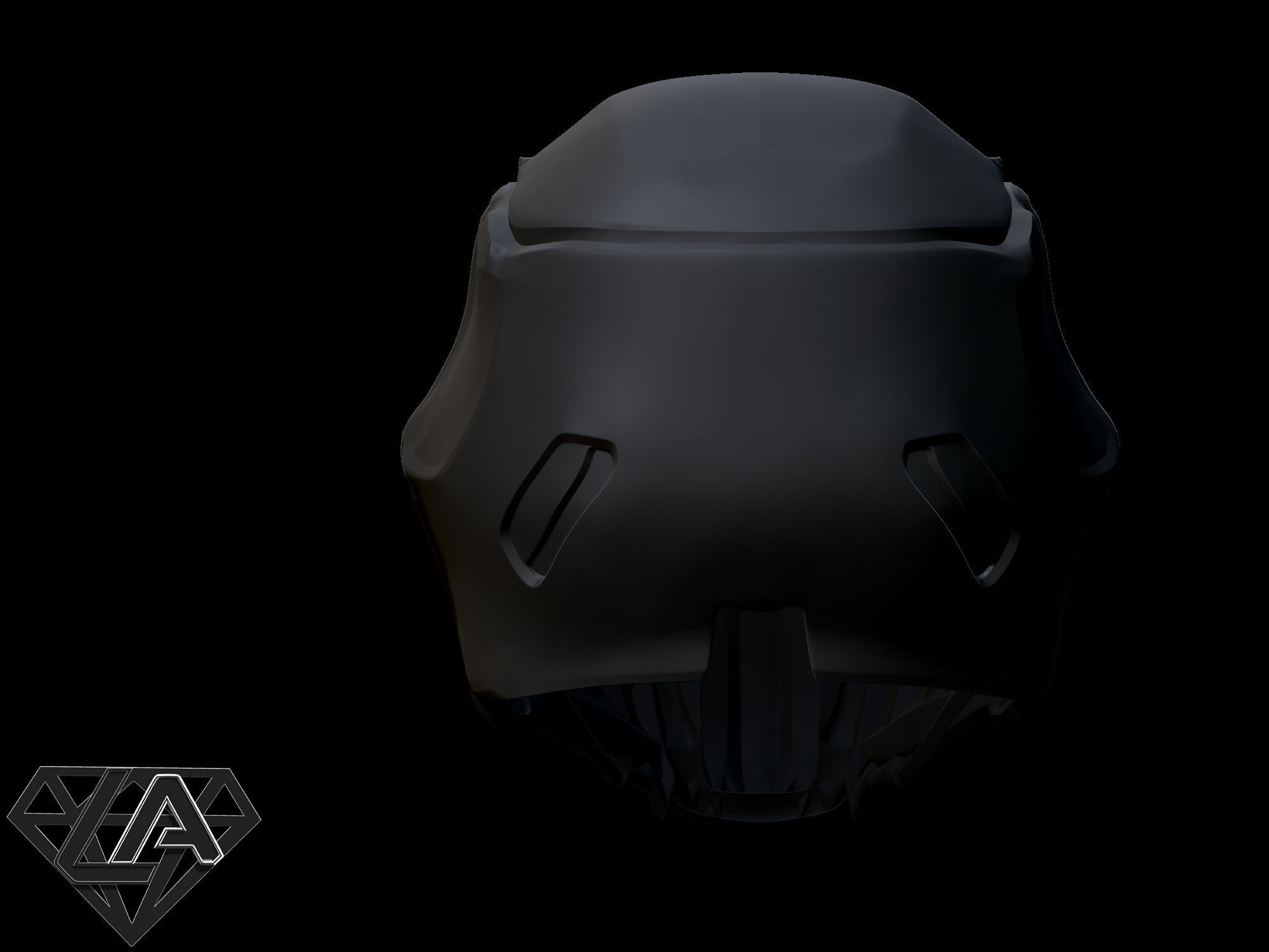 Pilot Yoda custom helmet 3D print model_6