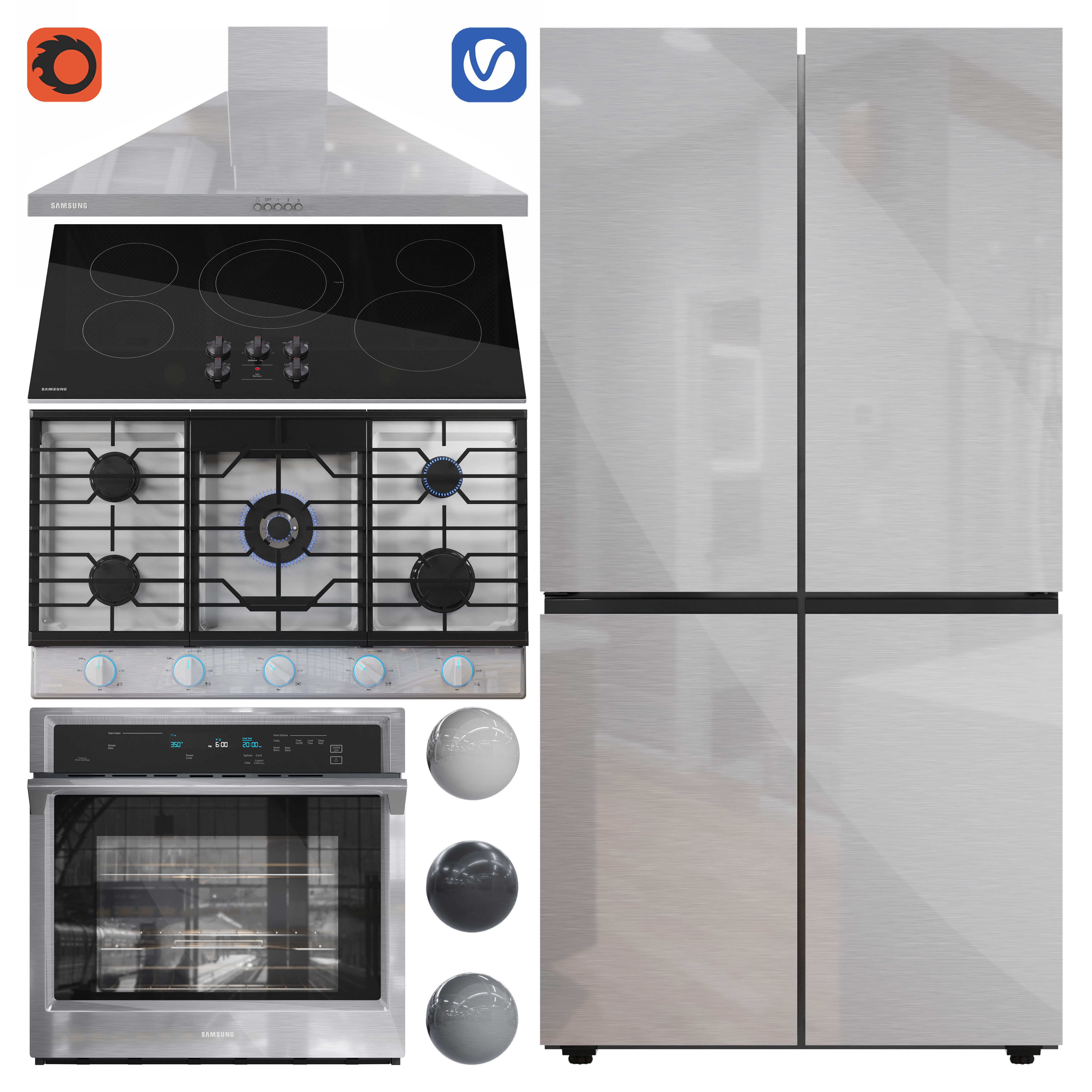 Appliance Collection Samsung V05 3D model_1
