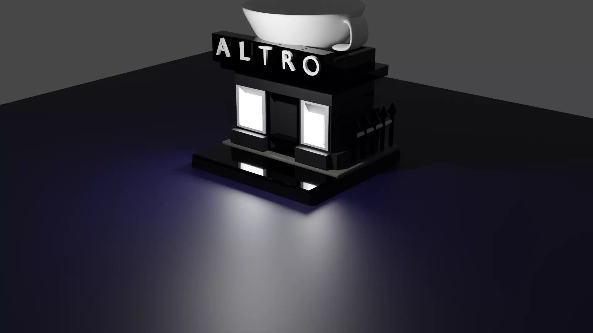 coffee shop Free 3D model