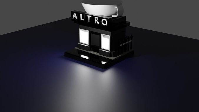 coffee shop Free 3D model