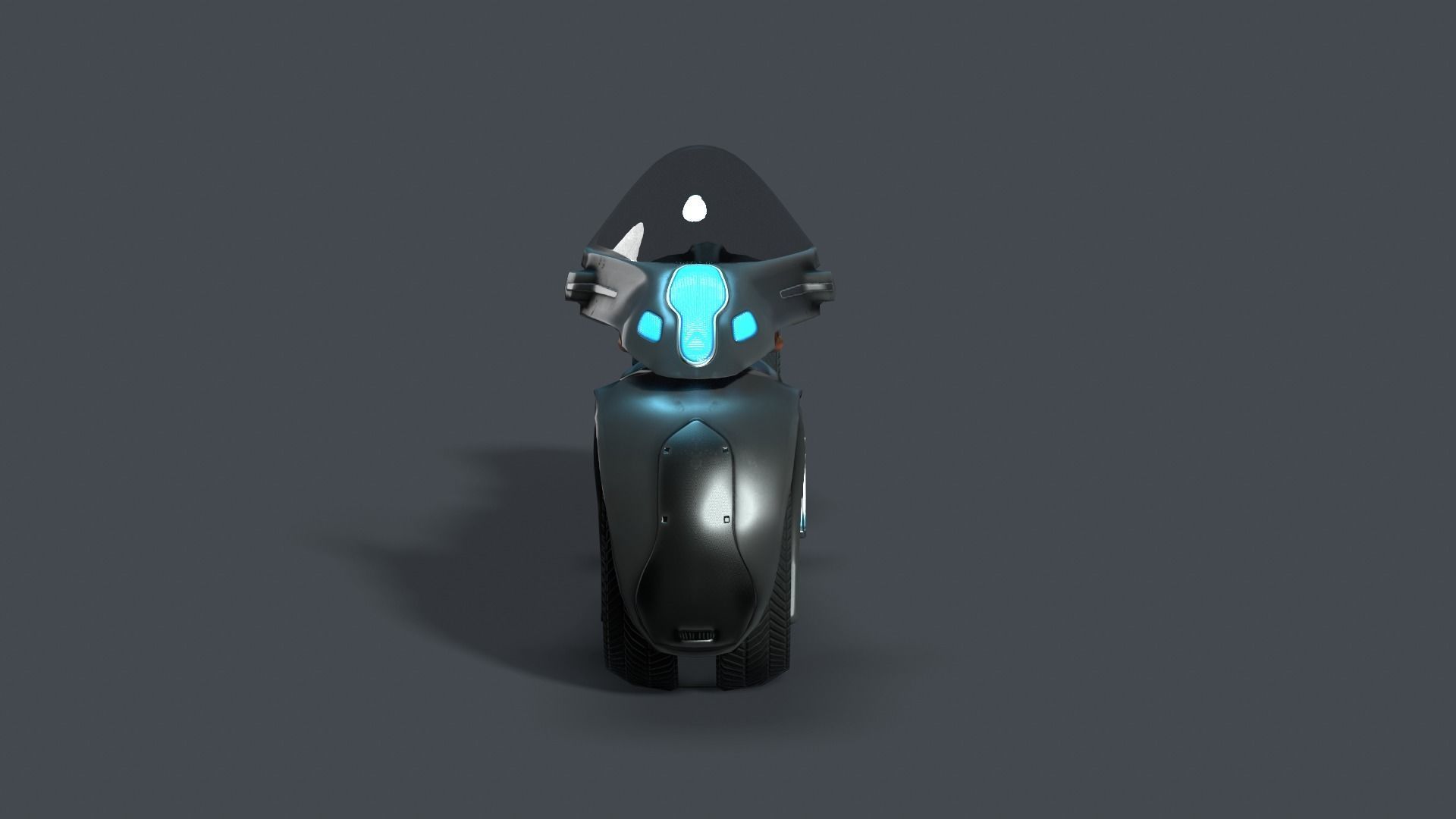 Sci fi Bike Lowpoly model Low-poly 3D model_5