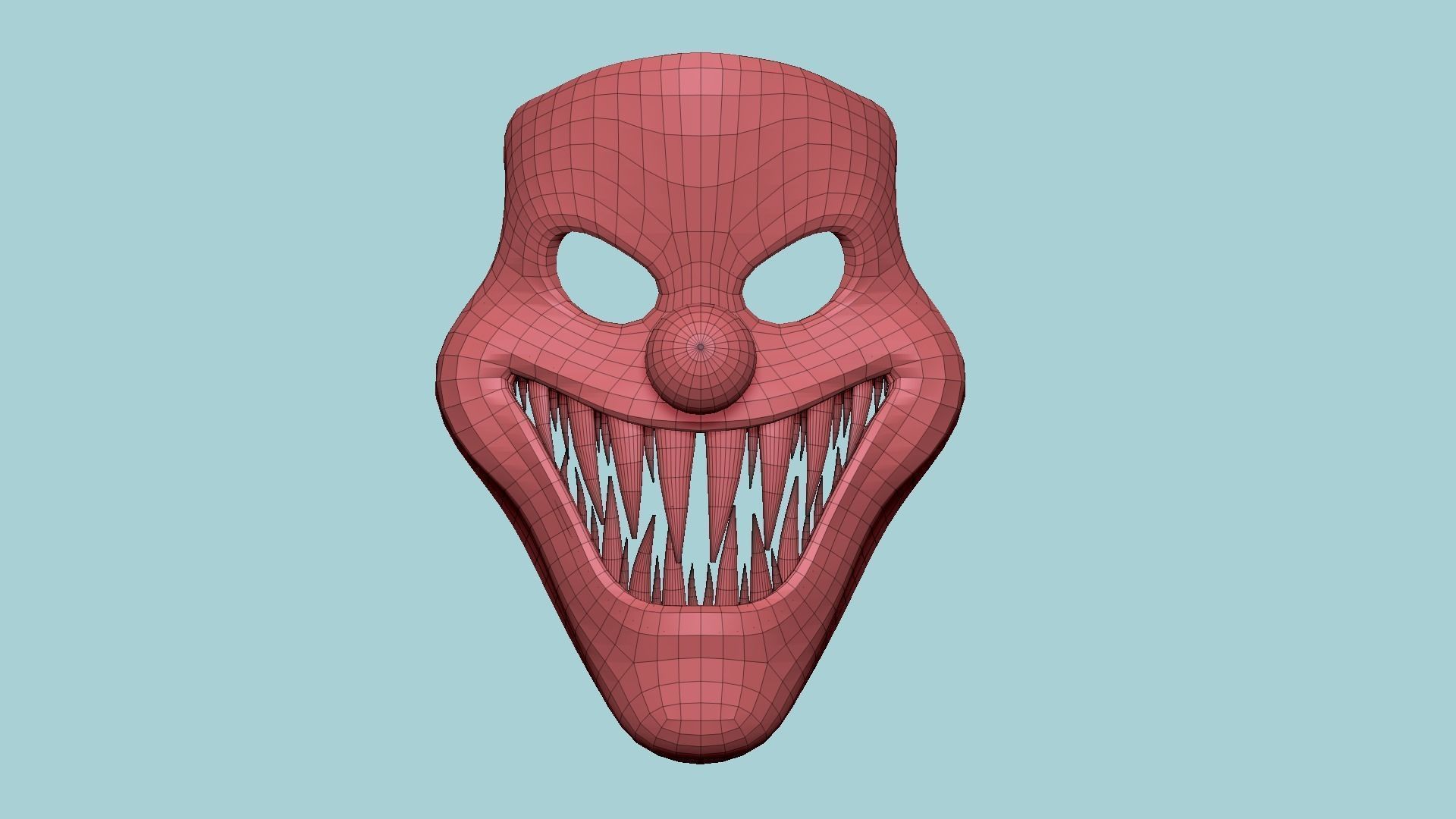 Clown Terror Costume and Masks - USA - Character Design 3D Model Collection_10