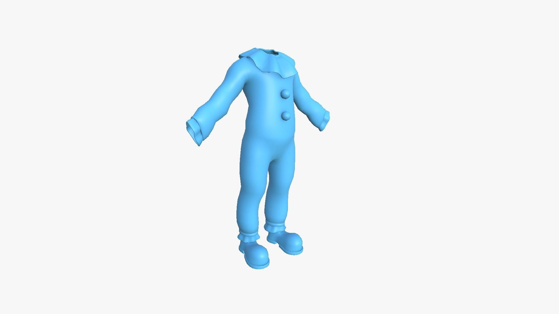 Clown Terror Costume and Masks - USA - Character Design 3D Model Collection_16
