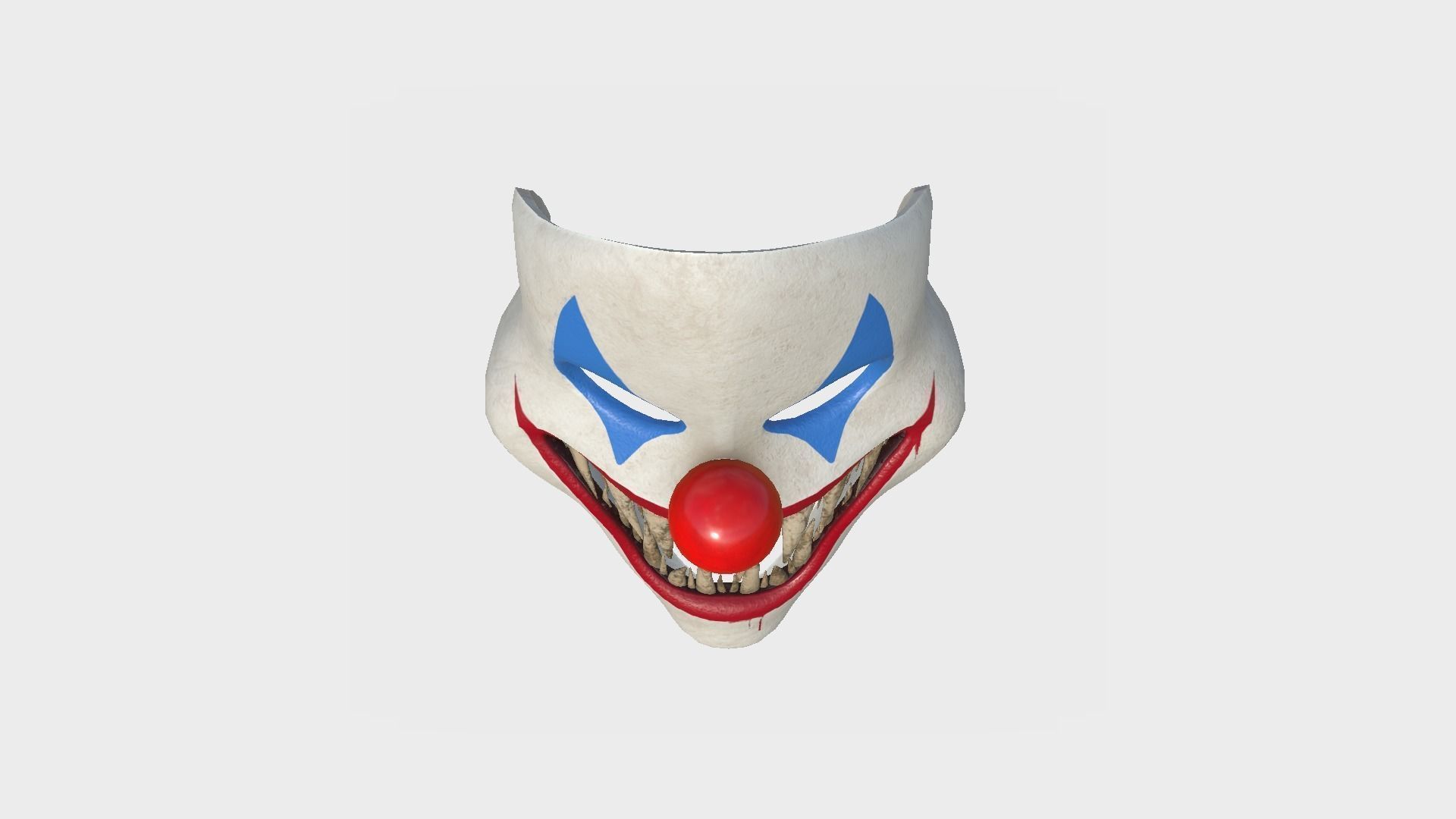 Clown Terror Costume and Mask - Colored - Character Design 3D Model Collection_6