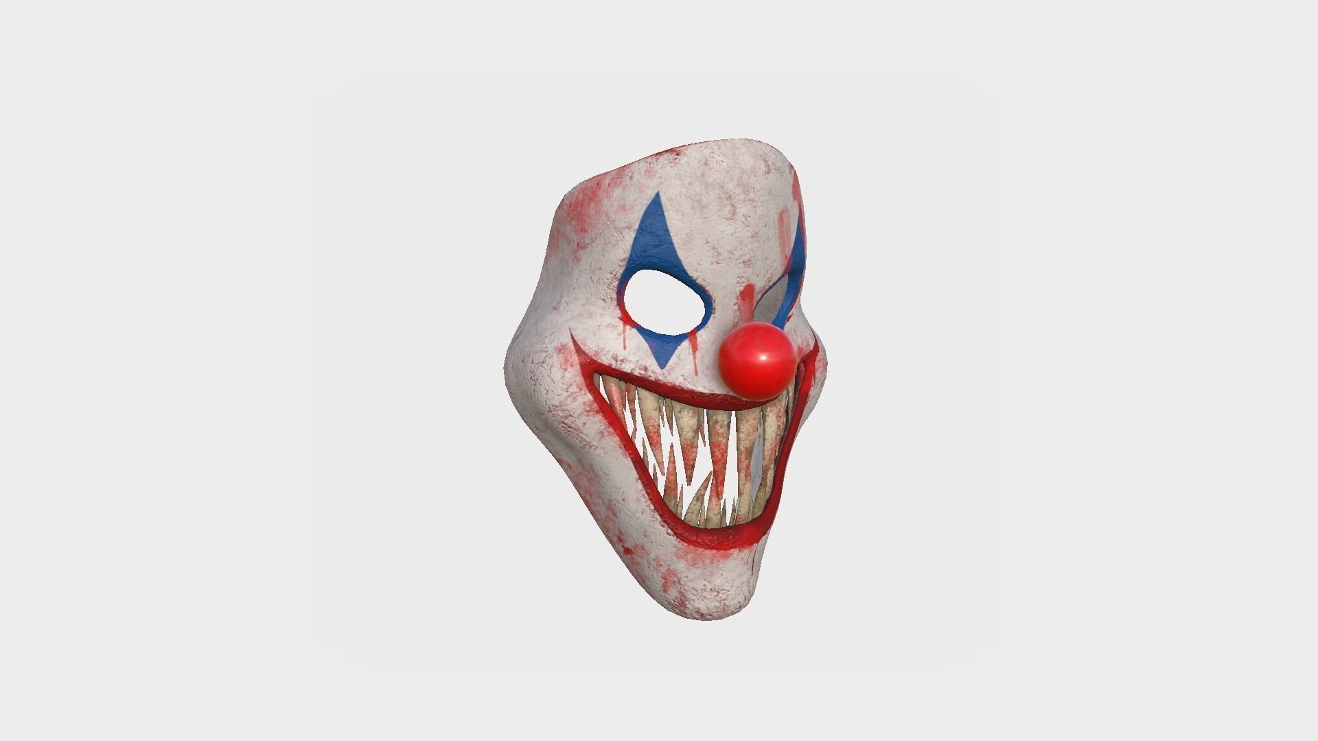 Clown Terror Costume and Mask - Colored - Character Design 3D Model Collection_8